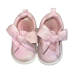 Stride Rite 360 Pink Bow Slip On Shoes Size 3